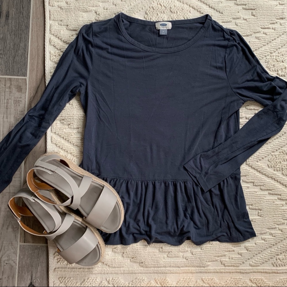 Harbor Blue Old Navy Peplum Tee